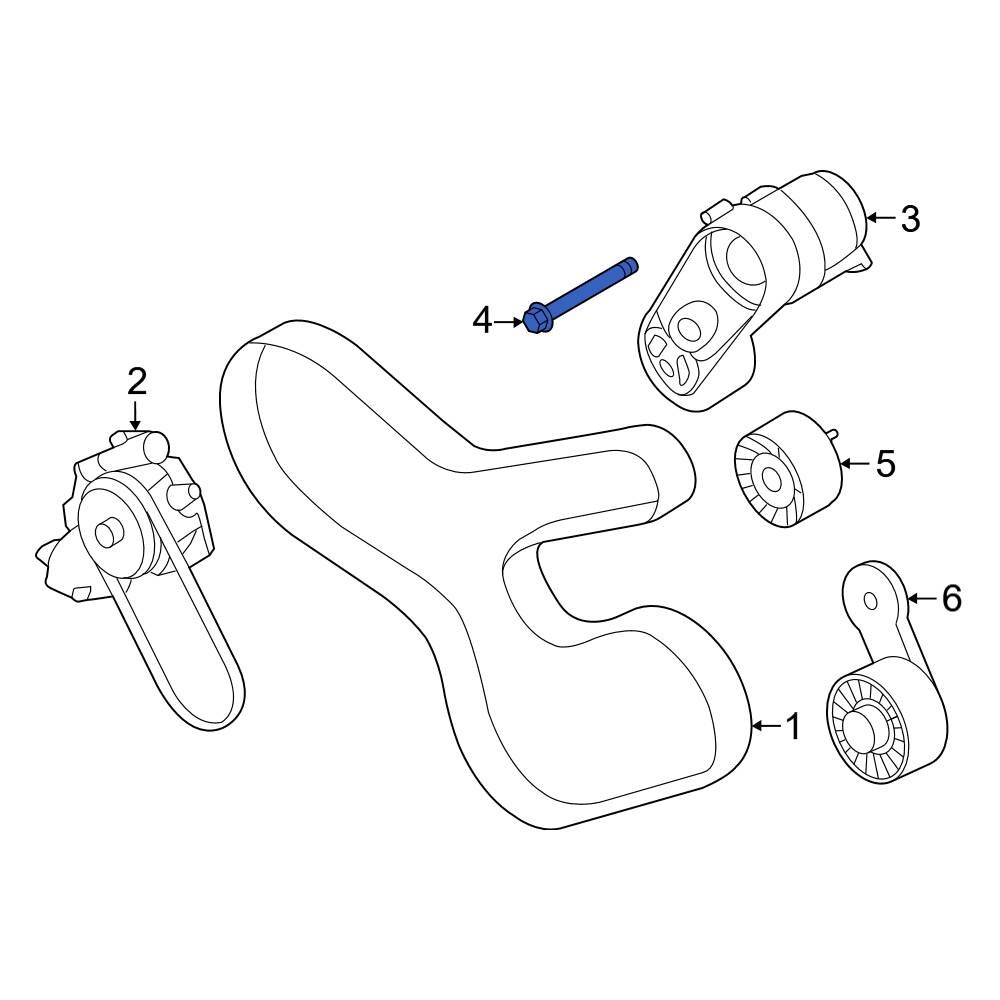 BMW OE 07129906293 Belt Tensioner Bolt