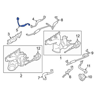 BMW OE - Left Turbocharger Oil Line