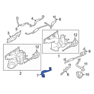 BMW OE - Left Turbocharger Oil Line
