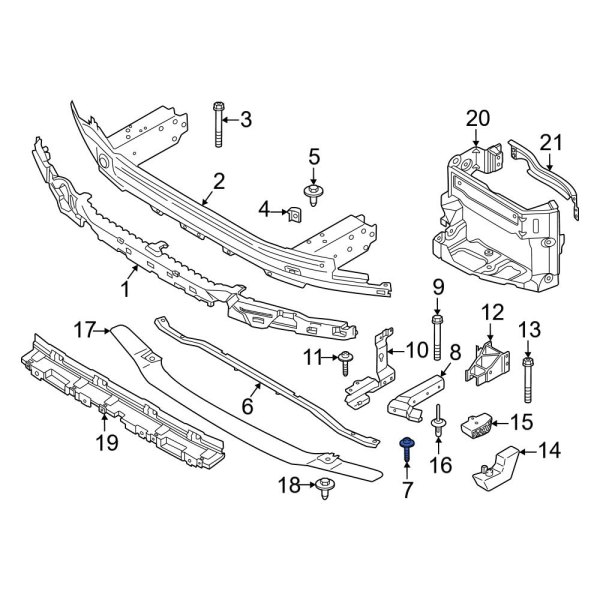 Bumper Impact Bar Screw