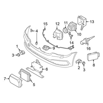 BMW OE - Front Bumper & Grille - Electrical Components