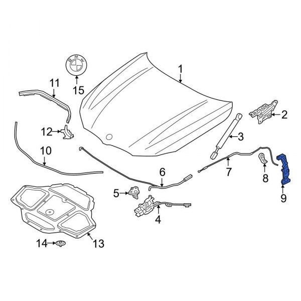 Hood Release Handle Bracket