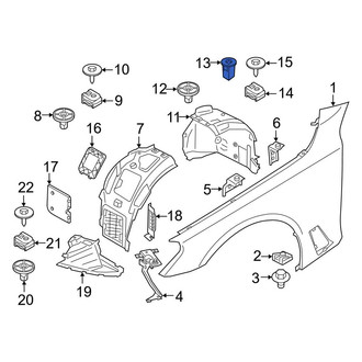 BMW OE - Rear Fender Liner Retainer