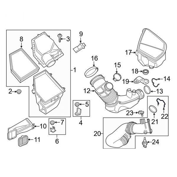 Engine Air Intake Hose Clip