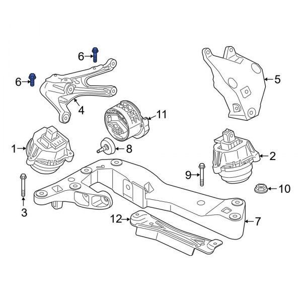 Engine Mount Bolt