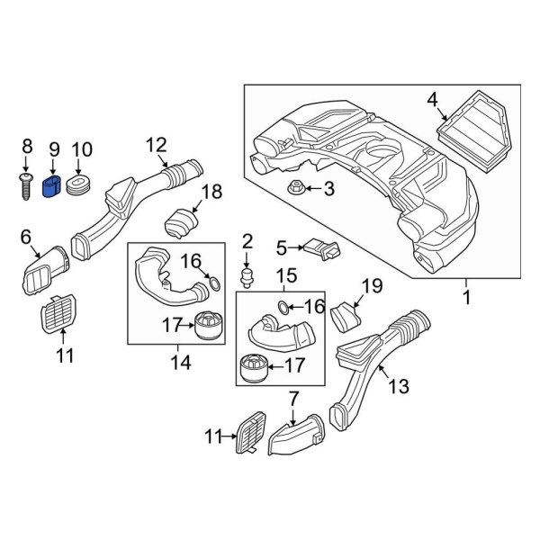 Engine Air Intake Hose Bushing