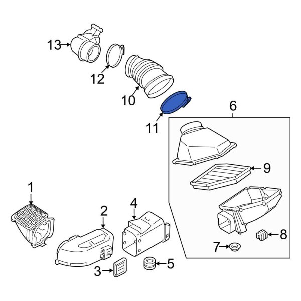 Engine Air Duct Clamp