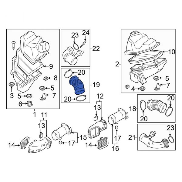 Engine Air Intake Hose