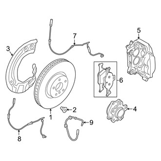BMW OE - Front Suspension - Brake Components (W/O M Sport Brakes)