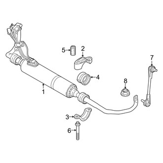 BMW OE - Front Suspension - Stabilizer Bar & Components (With Dynamic Drive), (Base)