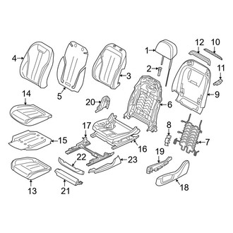 BMW OE - Seats & Tracks - Passenger Seat Components (Seats Covers, Cushions & Frames), (Base)