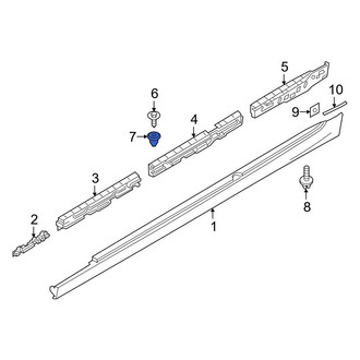 BMW OE - Rocker Panel Molding Nut