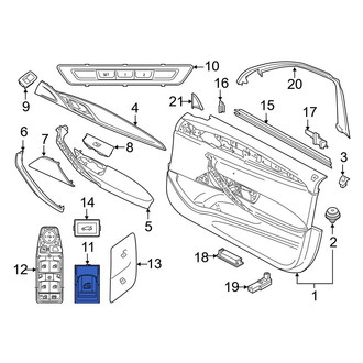 BMW OE - Front Right Door Window Switch