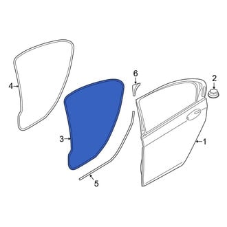 BMW OE - Rear Outer Door Seal