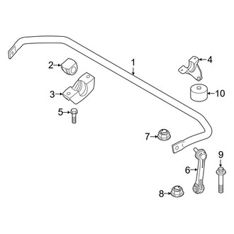 BMW OE - Rear Suspension - Stabilizer Bar & Components (W/O Dynamic Drive)