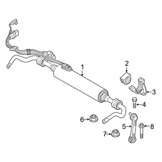 BMW OE - Rear Suspension - Stabilizer Bar & Components (With Dynamic Drive)