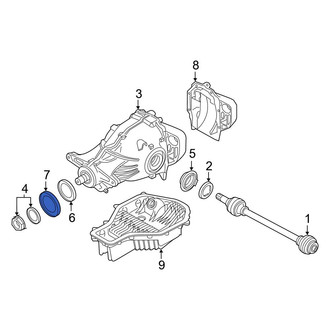 BMW OE - Front Inner CV Joint Oil Seal Dust Shield