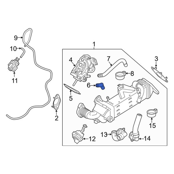 Exhaust Gas Recirculation (EGR) Cooler Hose