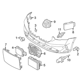 BMW OE - Front Bumper & Grille - Electrical Components (W/O M Sport Package)