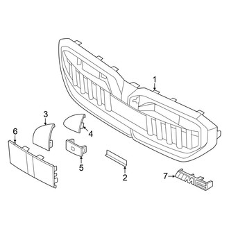 BMW OE - Front Bumper & Grille - Grille & Components