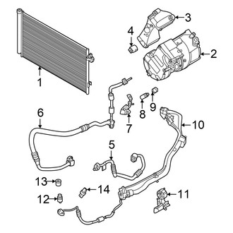 BMW OE - Air Conditioner & Heater - Condenser, Compressor & Lines