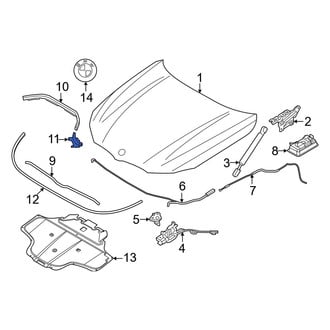 BMW OE - Front Left Hood Seal