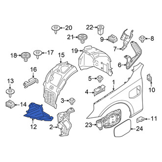 BMW OE - Front Left Fender Liner Extension