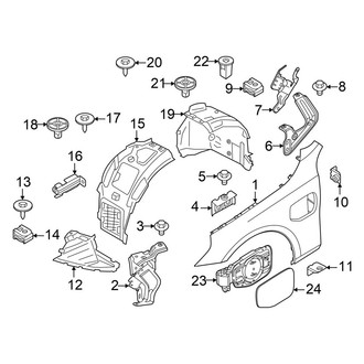 BMW OE - Fender & Components (Fender & Liner)