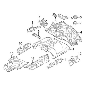 BMW OE - Engine - Turbocharger & Components (Heat Shields), (4.4L)