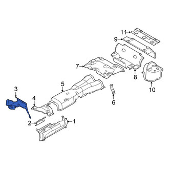 BMW OE - Center Front Floor Pan Heat Shield
