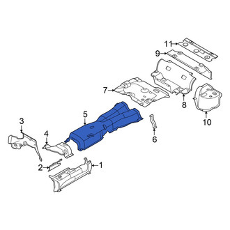 BMW OE - Center Rear Floor Pan Heat Shield