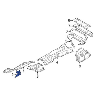 BMW OE - Front Left Rearward Floor Pan Heat Shield