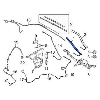 BMW OE - Front Right Wiper Arm