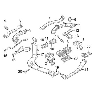 BMW OE - Instrument Panel - Ducts