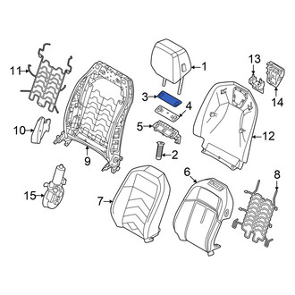 BMW OE - Front Right Headrest Cap