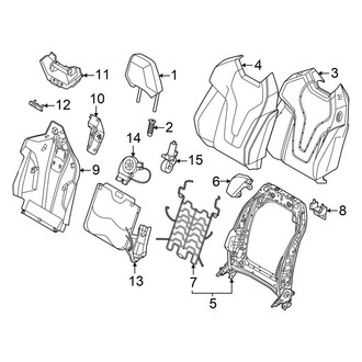 BMW OE - Seats & Tracks - Passenger Seat Components (Seat Back Components)
