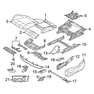 BMW OE - Seats & Tracks - Passenger Seat Components (Seat Cushion Components)