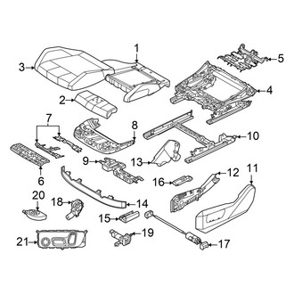 BMW OE - Seats & Tracks - Driver Seat Components (Seat Cushion Components)