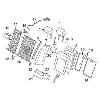 BMW OE - Seats & Tracks - Rear Seat Components (Seat Back Components)