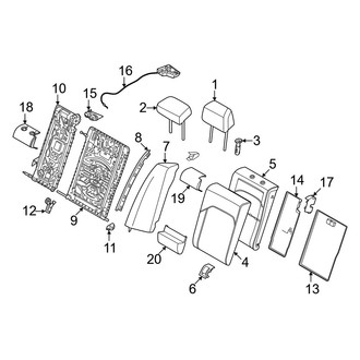 BMW OE - Seats & Tracks - Rear Seat Components (Seat Back Components)