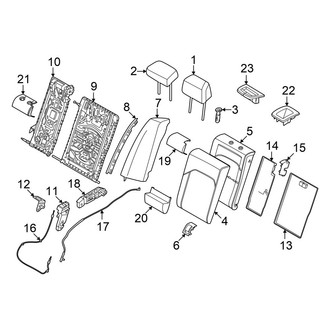 BMW OE - Seats & Tracks - Rear Seat Components (Seat Back Components)