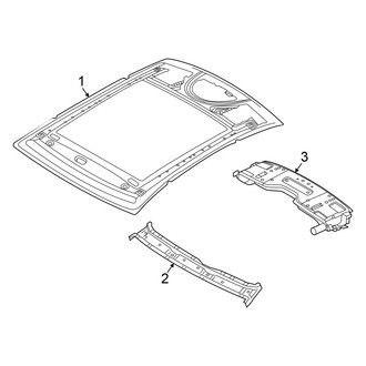 BMW OE - Roof & Trim (With Panoramic Glass Roof, With Panorama Glass Roof)