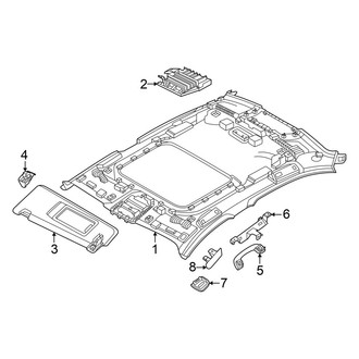 BMW OE - Roof - Interior Trim (With Panoramic Glass Roof)