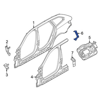 BMW OE - Rear Left Upper Rearward Quarter Panel Brace