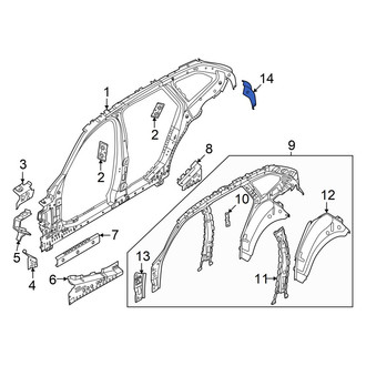 BMW OE - Rear Left Quarter Panel Reinforcement