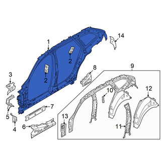 BMW OE - Front Left Outer Uniside Reinforcement