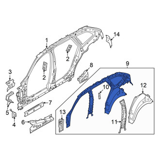 BMW OE - Front Left Inner Uniside Reinforcement