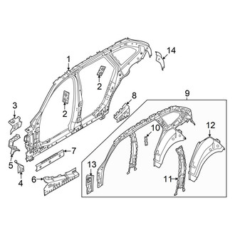 BMW OE - Pillars, Rocker & Floor - Uniside (Inner Components)