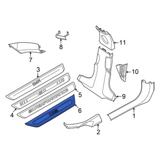 BMW OE - Front Door Trim Sill Plate Insert