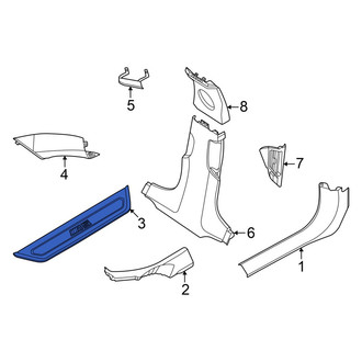 BMW OE - Front Door Trim Sill Plate Insert